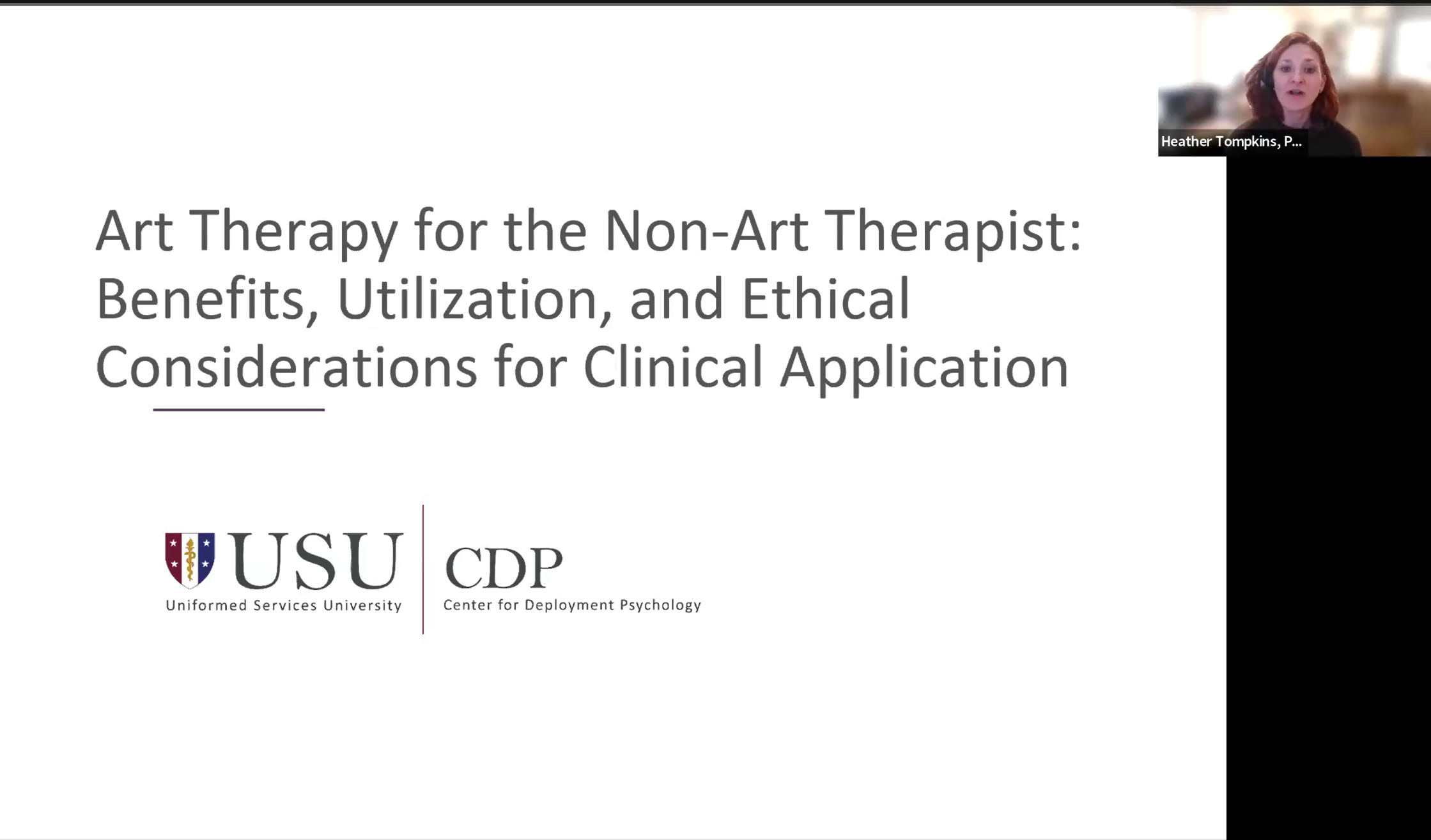 CDP Presents: Art Therapy for the Non-Art Therapist: Benefits, Utilization, and Ethical Considerations for Clinical Application