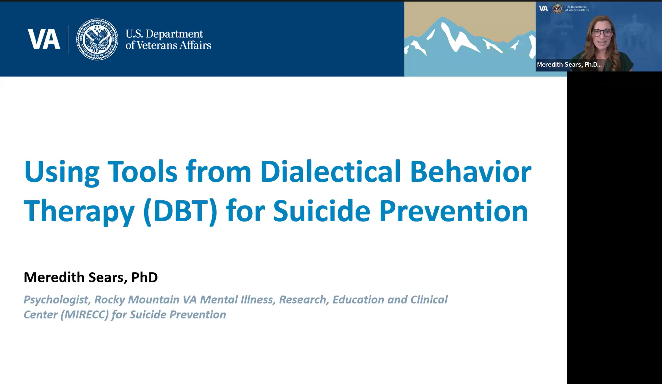 CDP Presents: Using Tools from Dialectical Behavior Therapy for Suicide Prevention
