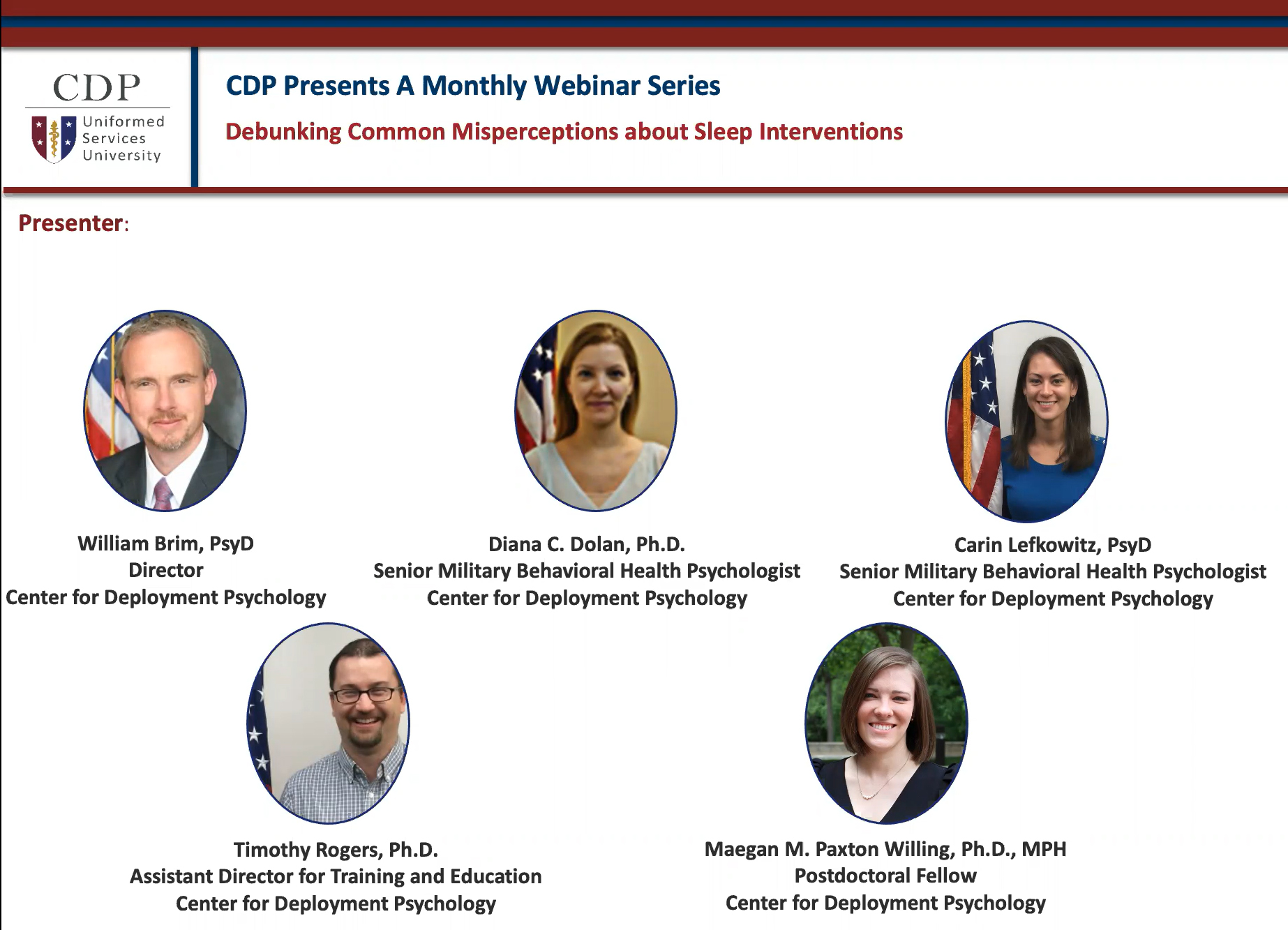 CDP Presents: Debunking Common Misperceptions about Sleep Interventions