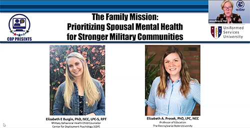 CDP Presents: The Family Mission - Prioritizing Spousal Mental Health for Stronger Military Communities