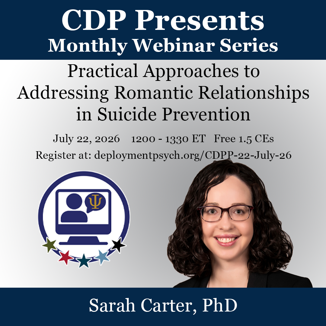 CDP Presents: Practical Approaches to Addressing Romantic Relationships in Suicide Prevention