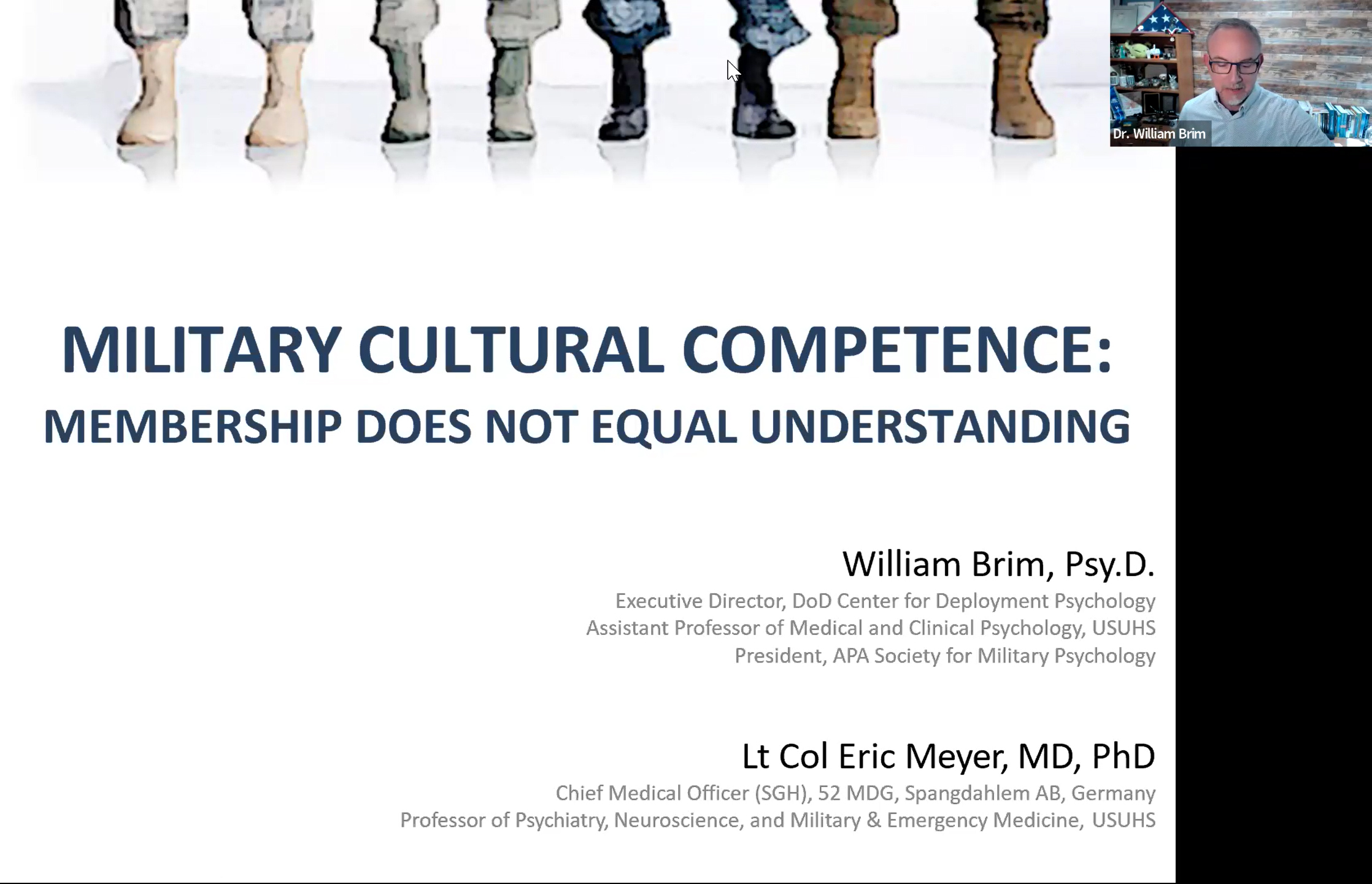 CDP Presents: Exploring the Importance of Military Culture in Clinical Settings