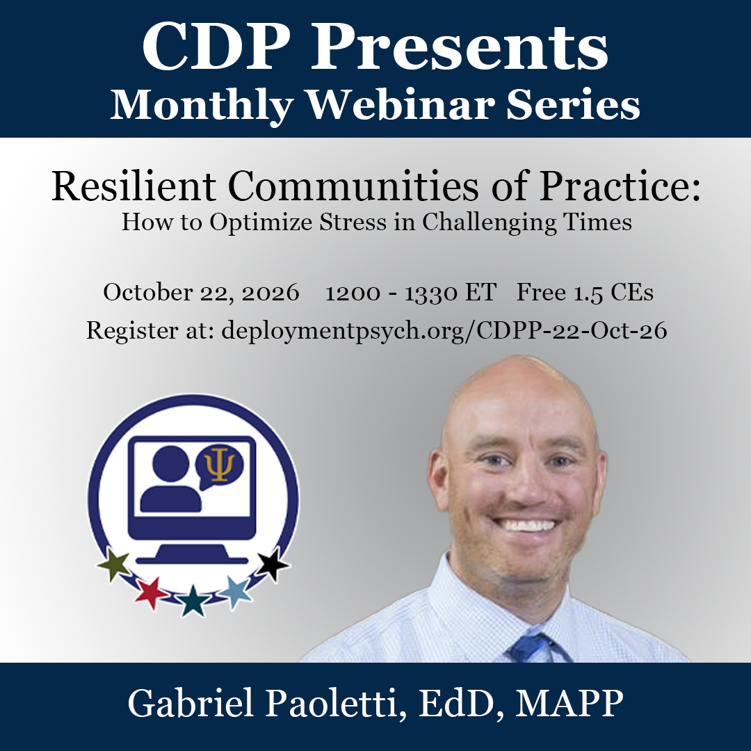 CDP Presents: Resilient Communities of Practice: How to Optimize Stress in Challenging Times