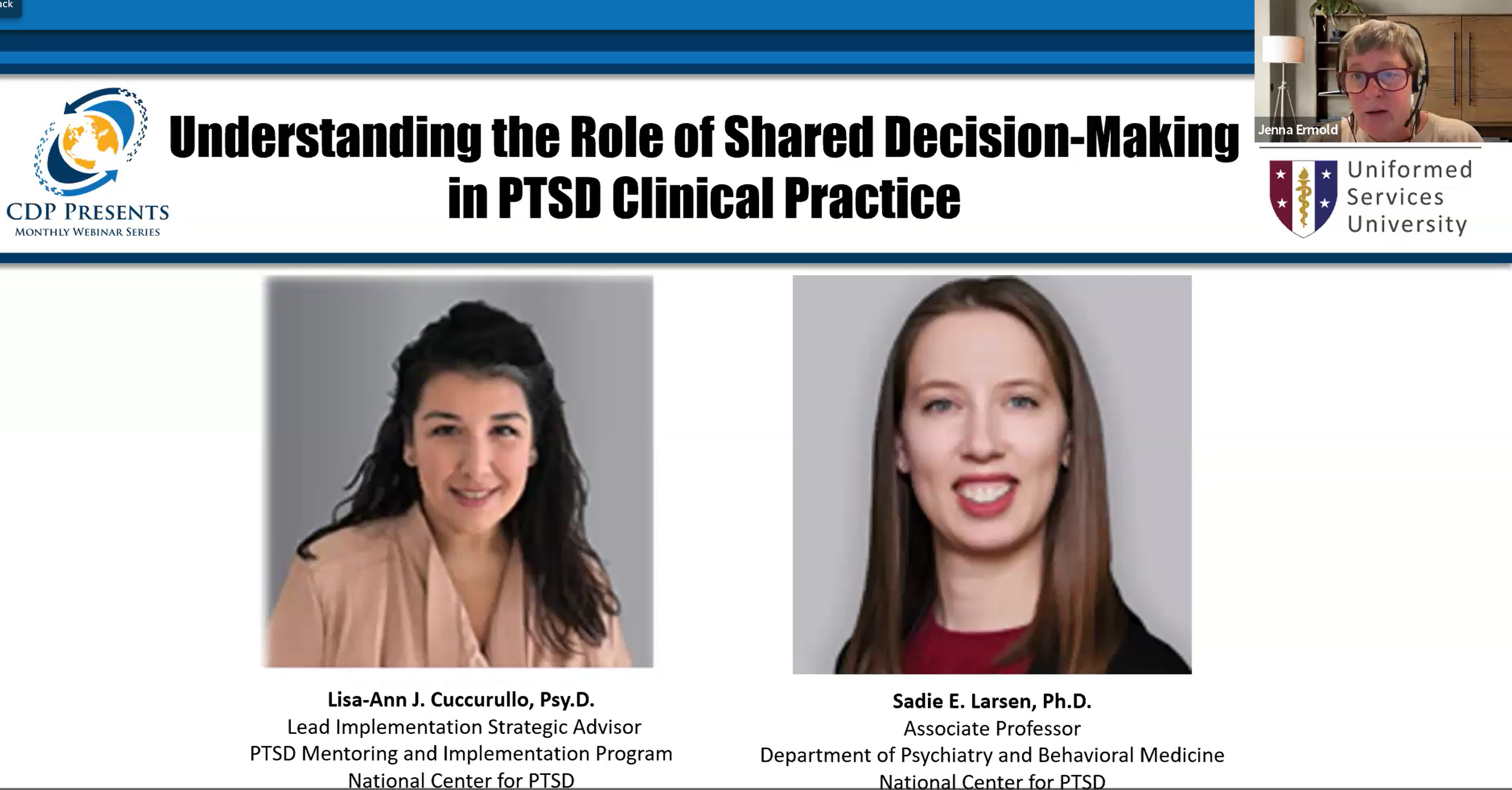 CDP Presents: Understanding the Role of Shared Decision-making in PTSD Clinical Practice