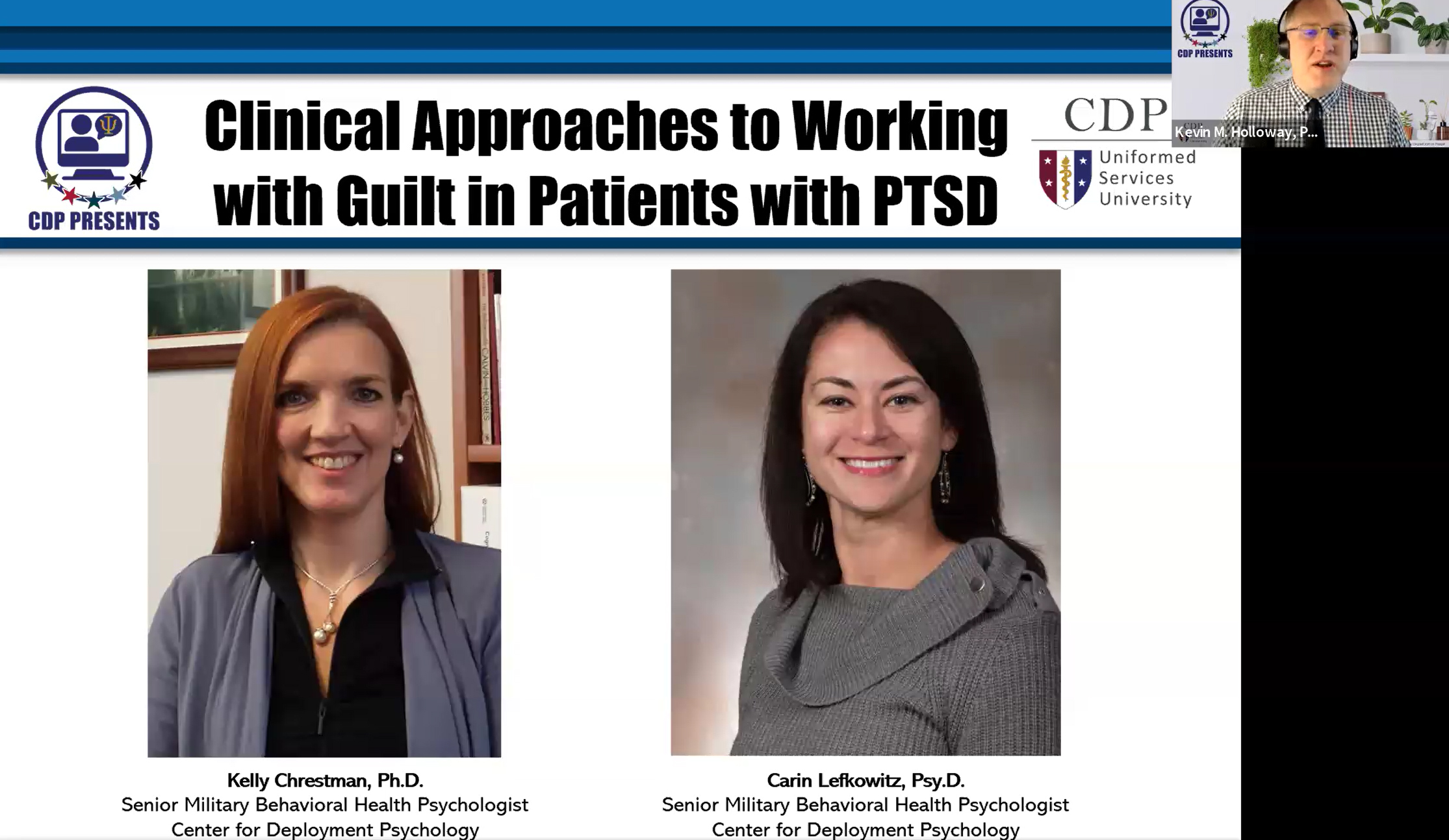 CDP Presents: Clinical Approaches to Working with Guilt in Patients with PTSD